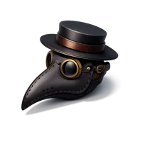 Plague Doctor Mask 3D icon