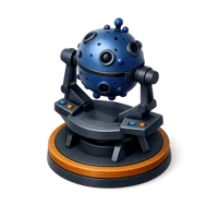 Blue Planetarium Projector 3D icon