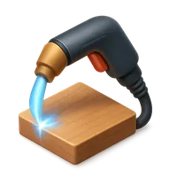 Plasma torch 3D icon