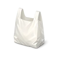 White Plastic Bag 3D icon
