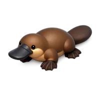 Brown Platypus 3D icon