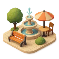 Plaza 3D icon