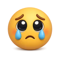Pleading Face 3D icon