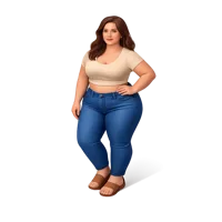 Plus Size Model 3D icon