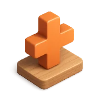 Plus 3D icon