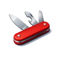 Red Pocket Knife 3D icon