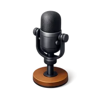 Podcast Microphone 3D icon