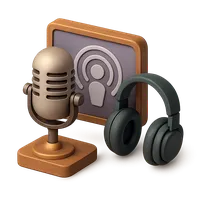 Podcast 3D icon