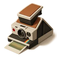 Polaroid SX-70 Instant Camera 3D icon
