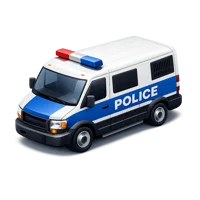 Police Van 3D icon