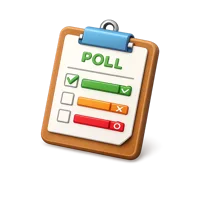 Poll 3D icon