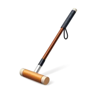 Orange Polo mallet 3D icon