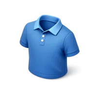 Teal Polo Shirt 3D icon