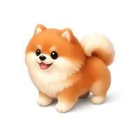 Pomeranian 3D icon