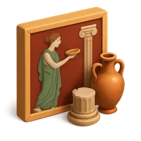 Pompeii Mural 3D icon