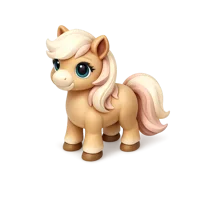 Amber Pony 3D icon