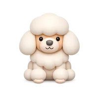 Poodle 3D icon