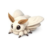 Poodle Moth 3D icon