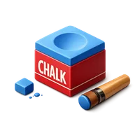 Pool Cue Chalk 3D icon