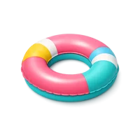 Teal Pool Float 3D icon