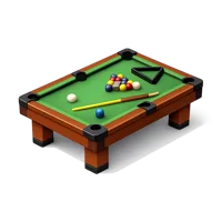 Brown Pool Table 3D icon