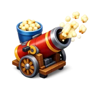 Popcorn Cannon 3D icon