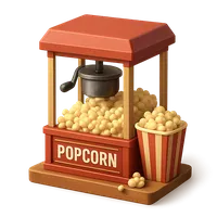 Popcorn Machine 3D icon