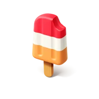 Red Popsicle 3D icon
