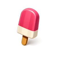 Amber Popsicle 3D icon