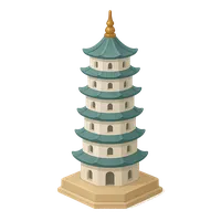 Porcelain Tower of Nanjing 3D icon