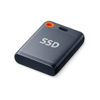 Blue Portable SSD 3D icon