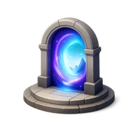Blue Portal 3D icon