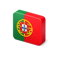 Red Portugal Flag 3D icon
