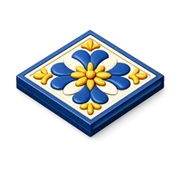 Blue Portuguese Tile 3D icon