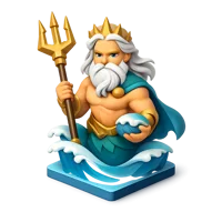 Poseidon 3D icon