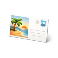 Green Postcard 3D icon