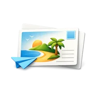 Postcard 3D icon