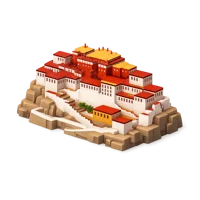 Red Potala Palace 3D icon