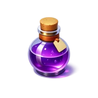 Purple Potion Bottle 3D icon