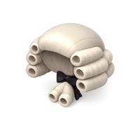 Powdered Wig 3D icon