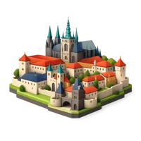 Prague Castle 3D icon
