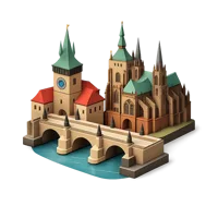 Brown Prague 3D icon