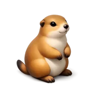 Amber Prairie Dog 3D icon