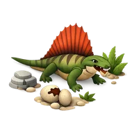 Prehistoric Reptile 3D icon