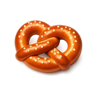 Orange Pretzel 3D icon