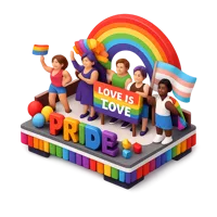 Pride Parade 3D icon