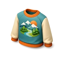 Printed Sweater 3D icon