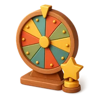 Prize Wheel 3D icon