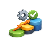 Green Process 3D icon