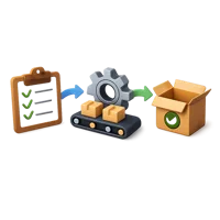 Brown Process 3D icon